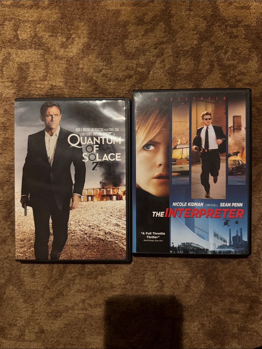 Quantum of Solace 007 & The Interpreter DVD Movie